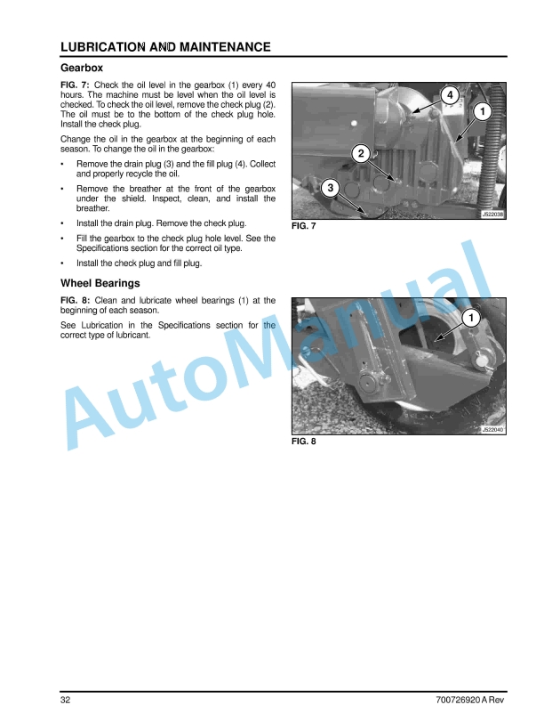 Massey Ferguson 1359 Operator Instruction Book 700726920A-2