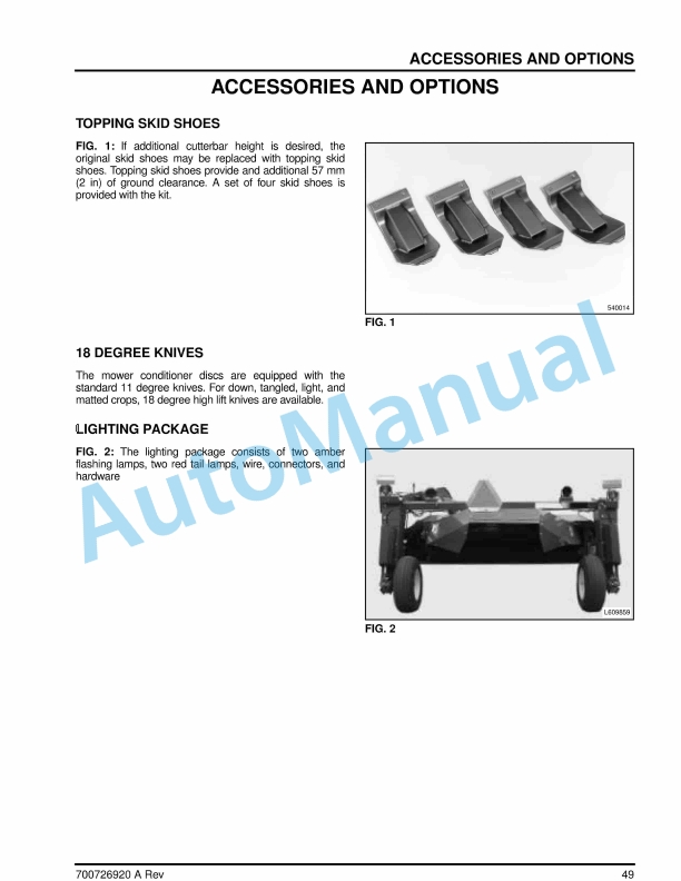 Massey Ferguson 1359 Operator Instruction Book 700726920A-4