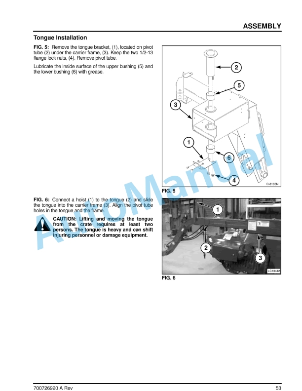 Massey Ferguson 1359 Operator Instruction Book 700726920A-5