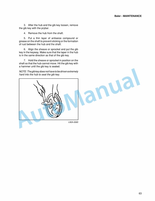 Massey Ferguson 135SB, 137SB, 139SB Square Baler Operator Manual-3