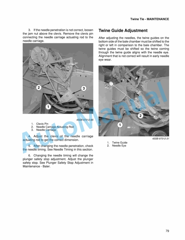 Massey Ferguson 135SB, 137SB, 139SB Square Baler Operator Manual-5