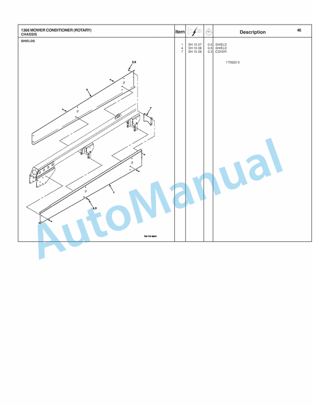 Massey Ferguson 1366 Rotary Disc Mower Repair Time Schedule 4283501M1-5
