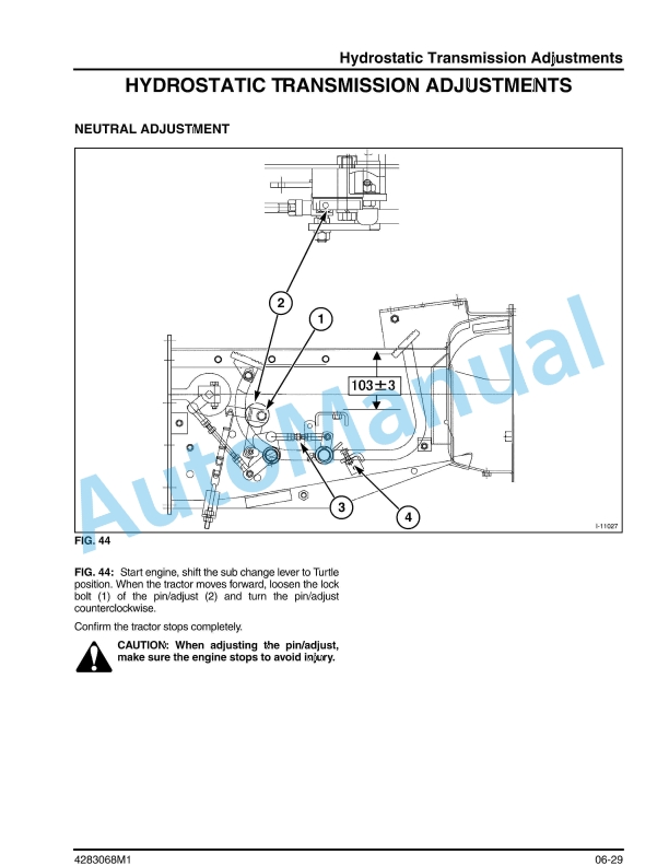 Massey Ferguson 1523 Compact Tractor Workshop Service Manual 4283068M1-2