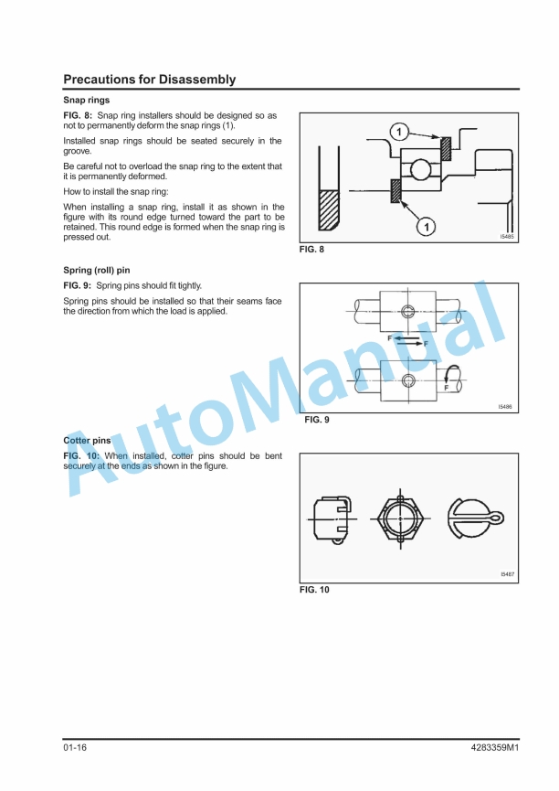 Massey Ferguson 1540, 1552 Compact Tractor Workshop Service Manual 4283359Mx-3