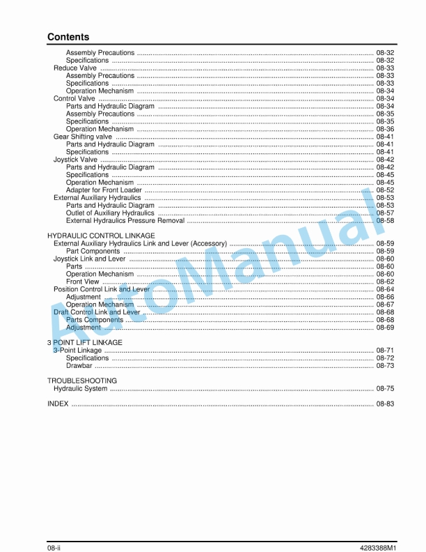 Massey Ferguson 1660 Compact Tractor Workshop Service Manual 4283388M1-2