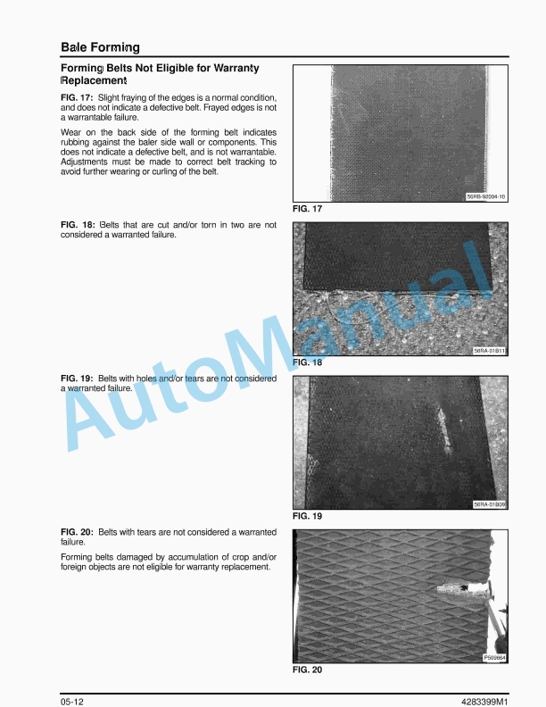 Massey Ferguson 1745 Round Baler Workshop Service Manual 4283399M1-4