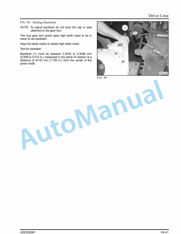 Massey Ferguson 1843S, 1843N Three String Baler Workshop Service Manual 4283392M1-2