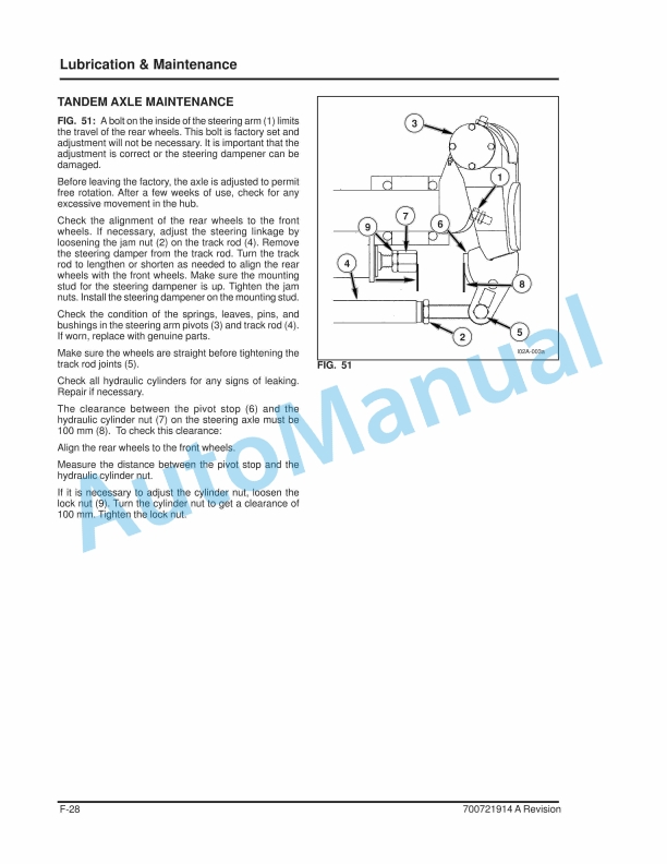 Massey Ferguson 187 Large Rectangular Baler Operator Instruction Book 700721914A-2