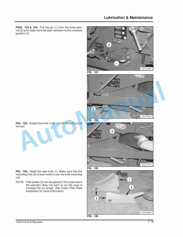 Massey Ferguson 187 Large Rectangular Baler Operator Instruction Book 700721914A-3
