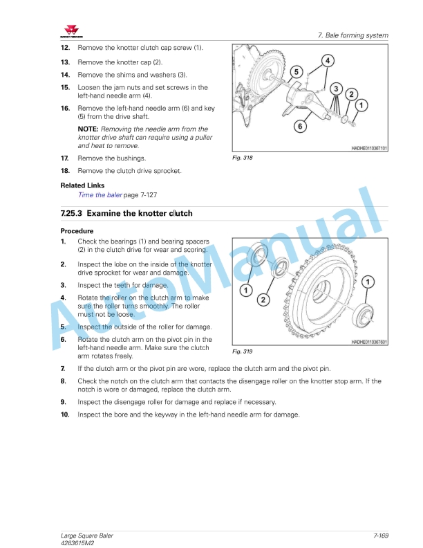 Massey Ferguson 2370 Ultra HD Large Square Baler Workshop Service Manual 4283615M2-4