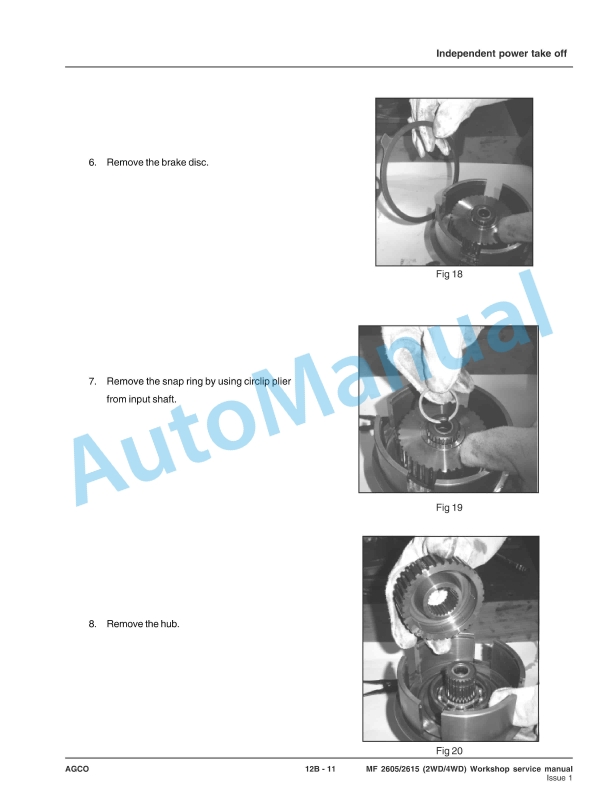 Massey Ferguson 2625 Tractor Workshop Service Manual 4283083M1 5 Massey Ferguson 2625 Tractor Workshop Service Manual 4283083M1 - Image 5