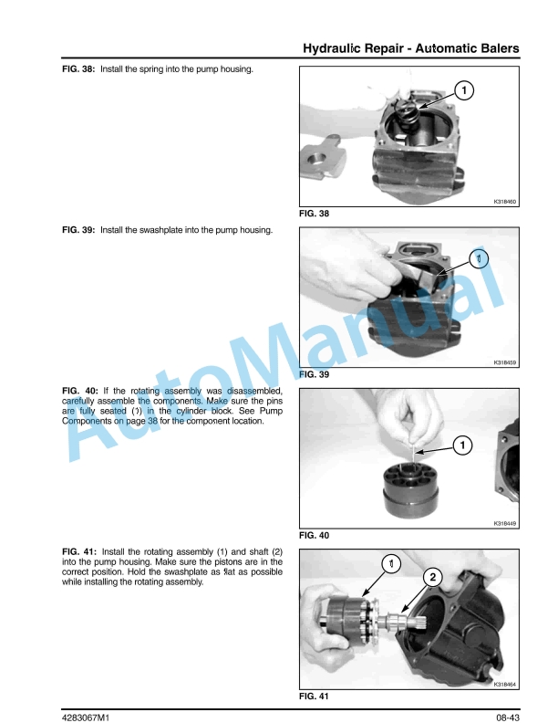 Massey Ferguson 2745, 2746, 2756, 2746A, 2756A Round Baler Workshop Service Manual 4283067M1-4