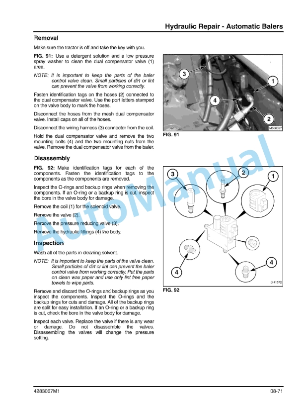 Massey Ferguson 2745, 2746, 2756, 2746A, 2756A Round Baler Workshop Service Manual 4283067M1-5