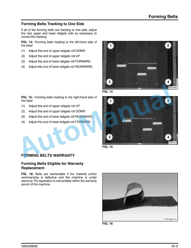 Massey Ferguson 2846, 2846A, 2856, 2856A Round Baler Service Manual 4283398M2-2