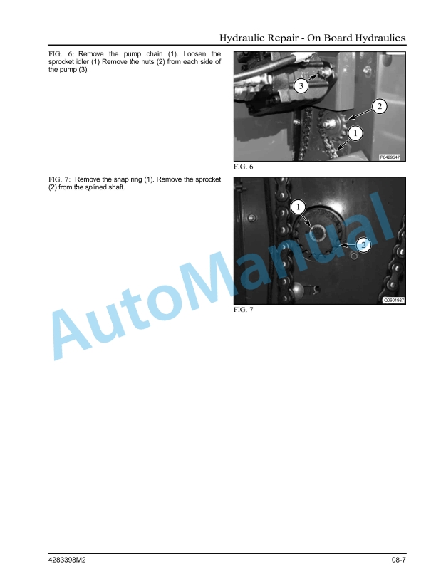 Massey Ferguson 2846, 2846A, 2856, 2856A Round Baler Service Manual 4283398M2-3