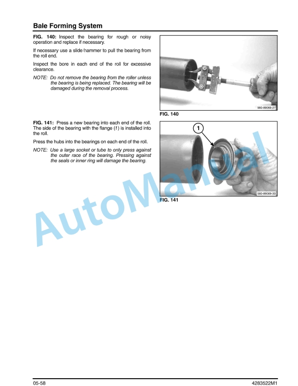 Massey Ferguson 2946, 2946A, 2956, 2956A Round Baler Service Manual 4283522M1-2