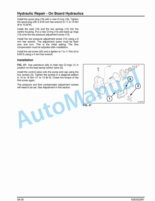 Massey Ferguson 2946, 2946A, 2956, 2956A Round Baler Service Manual 4283522M1-4