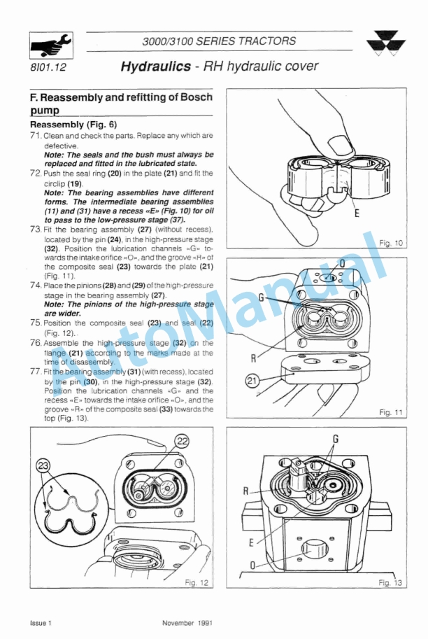 Massey Ferguson 3000, 3100 Series Tractor Workshop Service Manual 4 Massey Ferguson 3000, 3100 Series Tractor Workshop Service Manual - Image 4