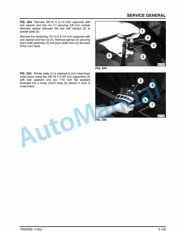 Massey Ferguson 3000 Corn Header Workshop Service Manual 79023082A-3