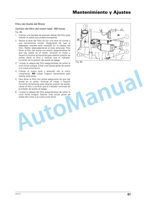 Massey Ferguson 3400 Series Tractor Operator Instruction Book 1857482M1-2