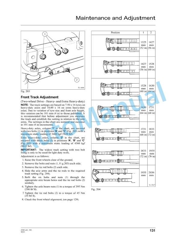 Massey Ferguson 4200 Series Cab Tractor Operator Instruction Book 1857230M2-3