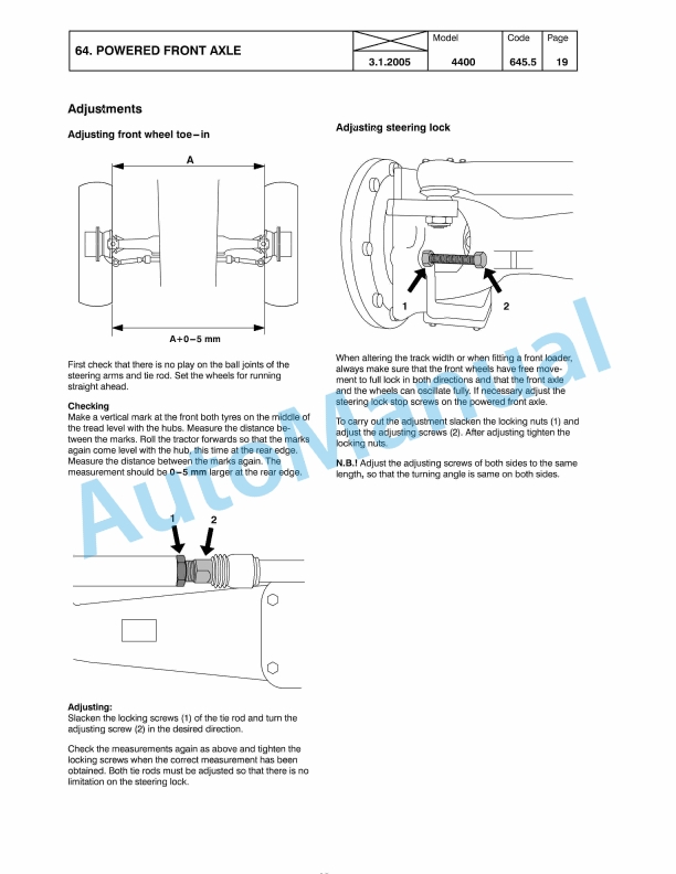 Massey Ferguson 4400 Series Tractors Operators Manual-5