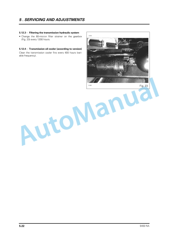 Massey Ferguson 5400 Series Tractors Operator Instruction Book 3378990M2-3