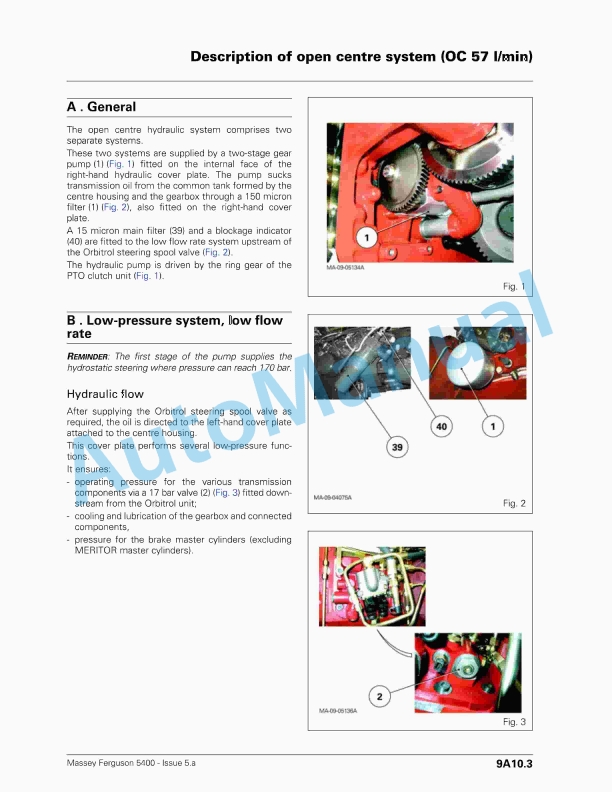 Massey Ferguson 5400 Series Tractors Workshop Service Manual 3378545M5-2