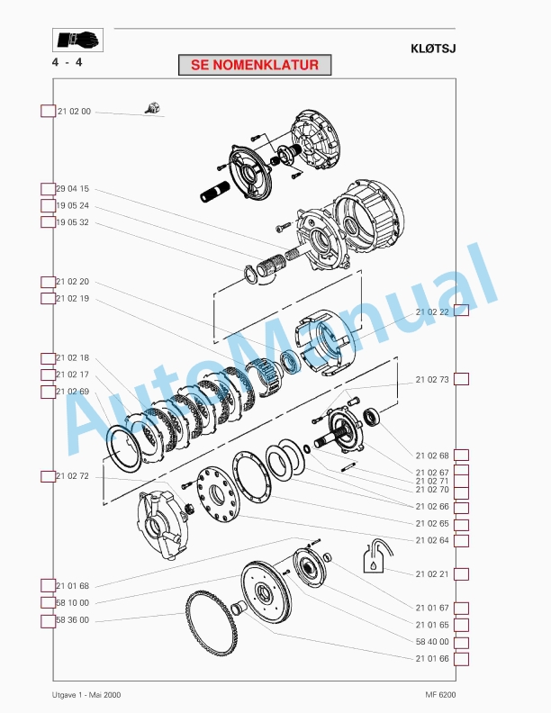 Massey Ferguson 6200 Series Tractor Repair Time Schedule 3378193M2-3
