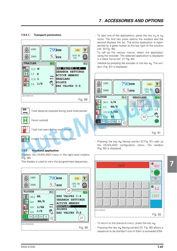 Massey Ferguson 6400 Series Tractors Operator Instruction Book 3378530M2-4