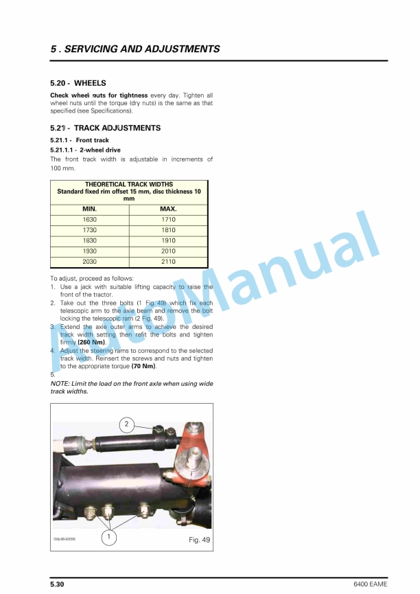 Massey Ferguson 6400 Series Tractors Operator Instruction Book 3378818M1-2