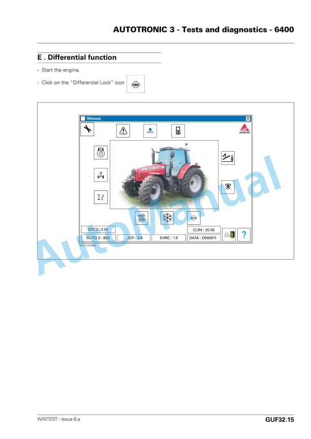 Massey Ferguson 6400 Series Tractors Workshop Service Manual 3378405M5-5