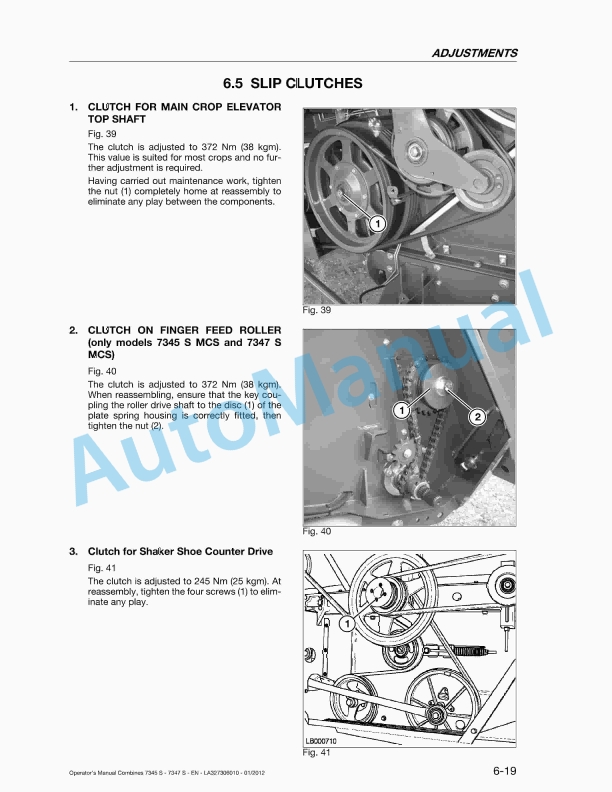 Massey Ferguson 7345 S, 7345 S MCS, 7347 S, 7347 S MCS Activa Original Operators Manual LA327306010-3