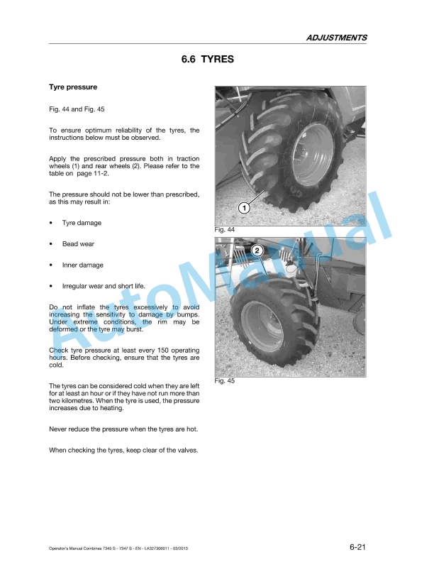 Massey Ferguson 7345 S, 7345 S MCS, 7347 S, 7347 S MCS Activa Original Operators Manual LA327306011-3