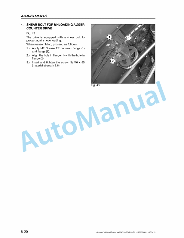 Massey Ferguson 7345 S, 7345 S MCS, 7347 S, 7347 S MCS Activa Original Operators Manual LA327306012-3