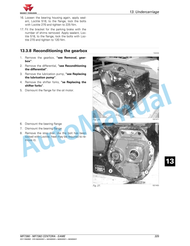 Massey Ferguson 7380 Centora Combine Series Workshop Manual D3117800M2-2