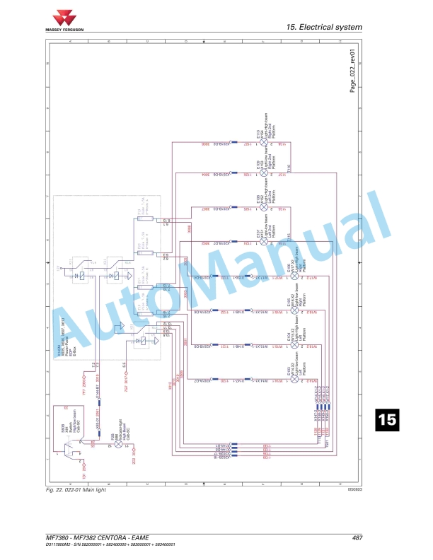 Massey Ferguson 7380 Centora Combine Series Workshop Manual D3117800M2-4