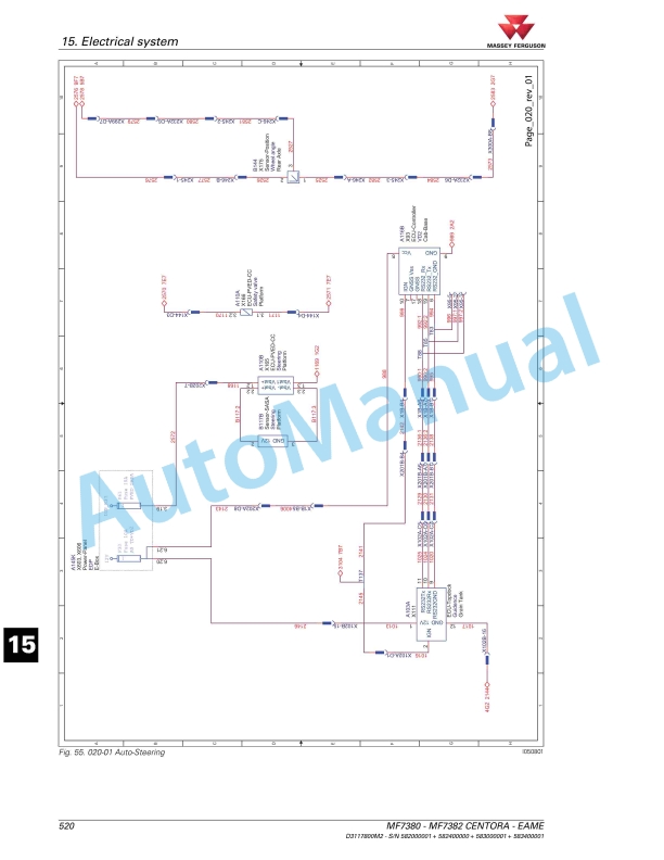 Massey Ferguson 7380 Centora Combine Series Workshop Manual D3117800M2-5