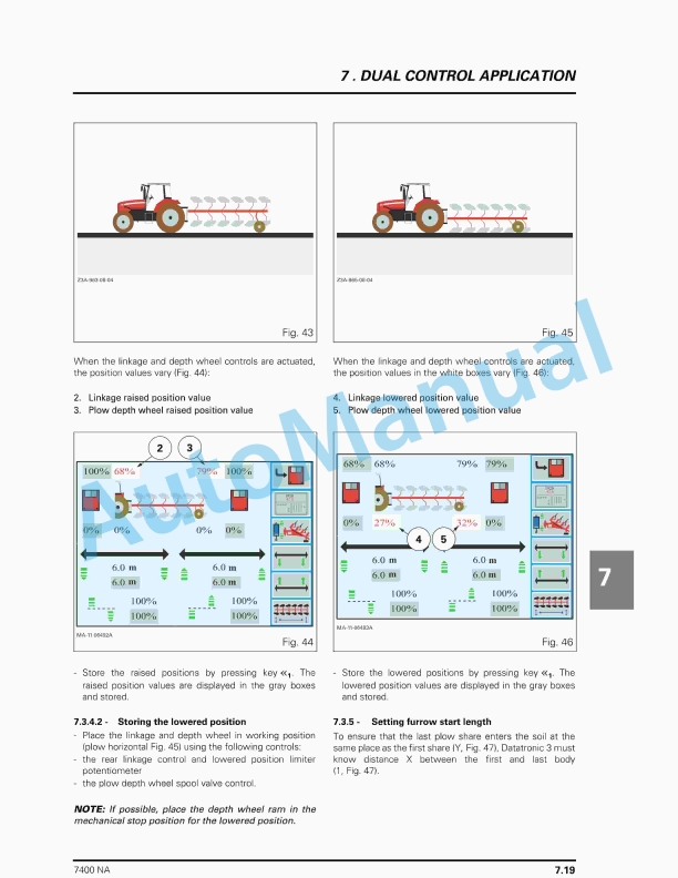 Massey Ferguson 7400 Dyna-Step Tractors Datatronic 3 Operator Instruction Book 4315218M1-5