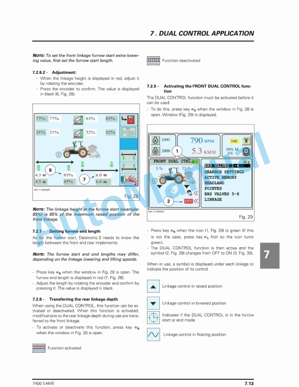 Massey Ferguson 7400 Dyna-VT Tractors Datatronic 3 Operator Instruction Book 4315207M1-4