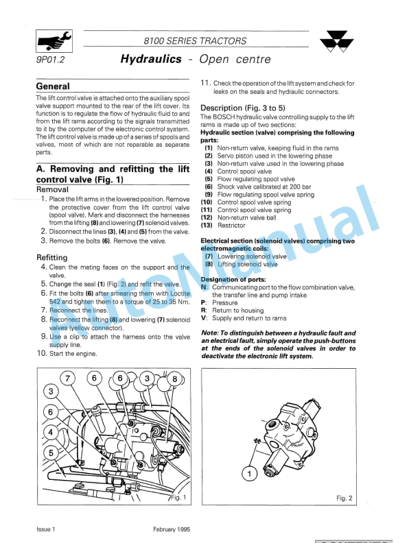 Massey Ferguson 8100 Series Tractors Workshop Service Manual-3