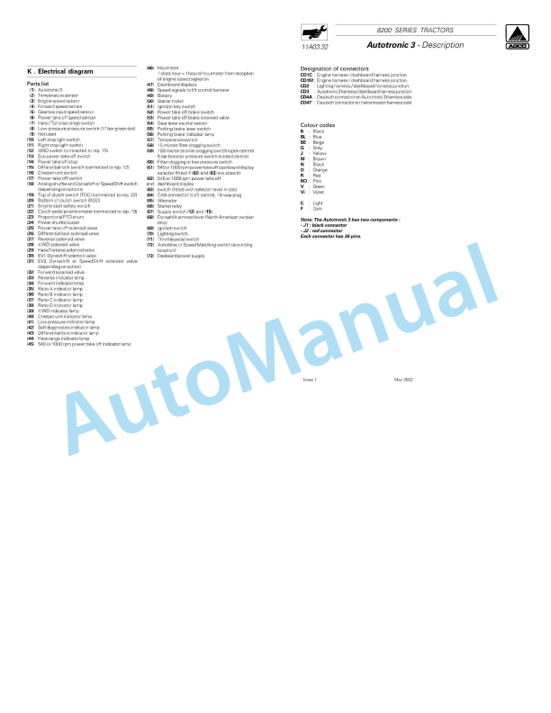 Massey Ferguson 8200 Series Tractor Workshop Service Manual 3378177M1-4