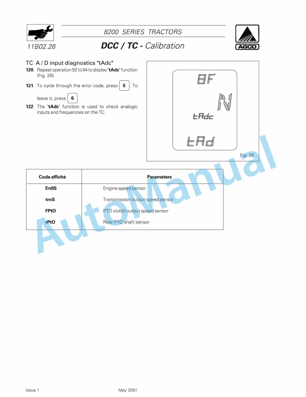 Massey Ferguson 8200 Series Tractor Workshop Service Manual 3378177M1-5