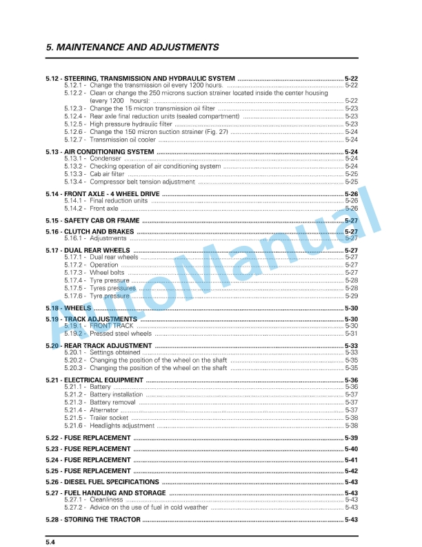 Massey Ferguson 8200 Series Tractors Operator Instruction Book 3378344M1-2