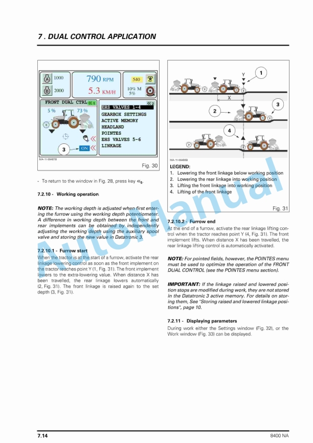 Massey Ferguson 8400 Dyna-Step Tractors Datatronic 3 Operator Instruction Book 4315238M1-4