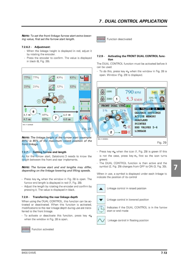 Massey Ferguson 8400 Dyna-VT Tractors Datatronic 3 Operator Instruction Book 4315227M1-4