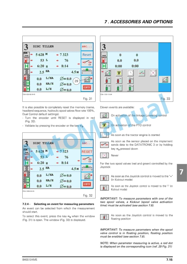 Massey Ferguson 8400 Series Tractors Operator Instruction Book 3378486M2-3