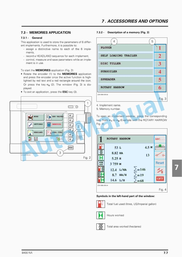 Massey Ferguson 8400 Series Tractors Operator Instruction Book 3378593M1-3