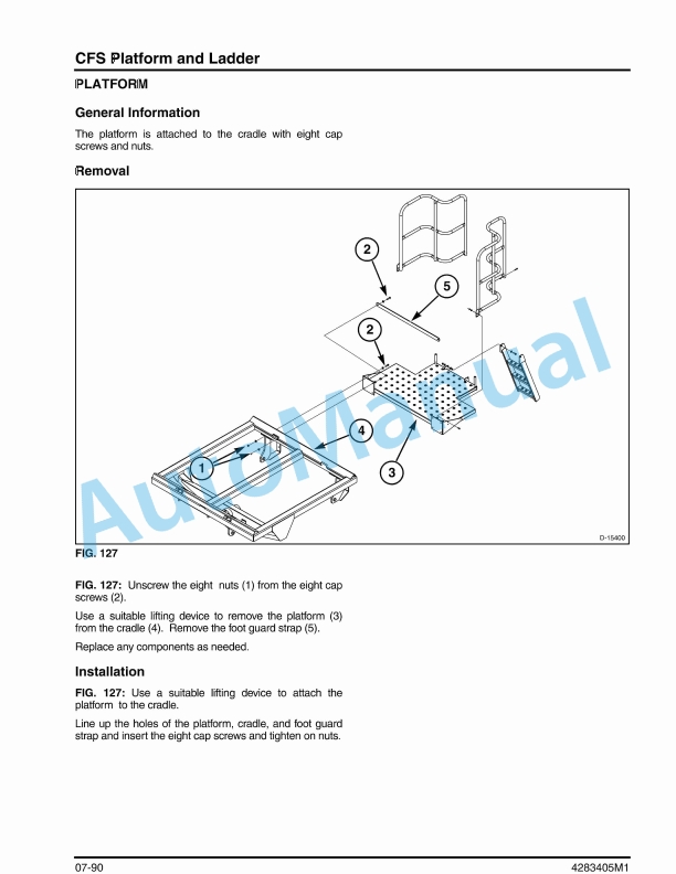 Massey Ferguson 8516, 8523, 8524, 8531 Planter Workshop Service Manual 4283405M1-5