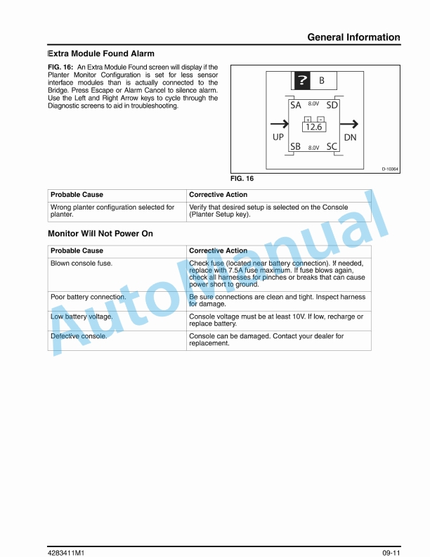 Massey Ferguson 8702, 8704, 8706, 8708, 8716, 8718, 8722, 8738, 8762 Planter Service Manual 4283411M1-5